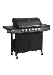 Taino Gasgrill, Schwarz, Metall, 135x114x54 cm, Grills & Outdoor-K&uuml;chen, Gasgrills