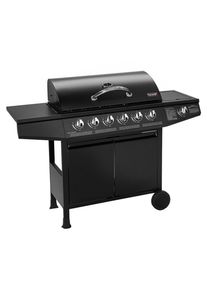 Taino Gasgrill, Schwarz, Metall, 141x103x50 cm, Grills & Outdoor-K&uuml;chen, Gasgrills