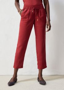 bonprix Schlupfhose aus reinem Leinen, rot, Gr.44, bequeme Leinenhose in Premium Qualit&auml;t, aus Leinen