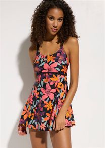 bonprix Badekleid schnelltrocknend, schwarz, Gr.40, Badekleid mit integriertem Badeanzug