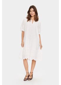 Saint Tropez Kleid Gerade Passform Ice white