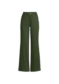 LANDS' END 5-Pocket-Chinos mit weitem Bein, Damen,  Gr&uuml;n, Baumwoll-Mischung, by Lands' End