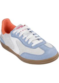 Skechers Hotshot For The Win Ledersneaker f&uuml;r Damen in Hellblau/Mehrfarbig