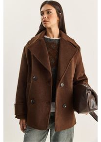 Oversized Mantel mit Taschen