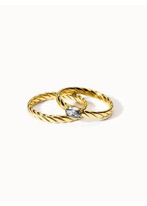 PURELEI Volcano Ring Set Wei&szlig;