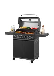 Juskys Gasgrill, Schwarz, Metall, 133x114x57 cm, Grills & Outdoor-K&uuml;chen, Gasgrills