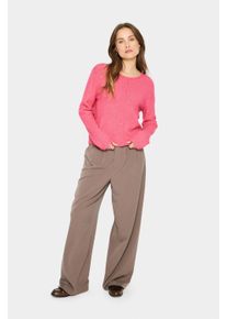 Saint Tropez Strickjacke LarnaSZ Strickjacke Gerade Passform pink
