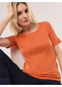 Walbusch Baumwollshirt Rippenstruktur