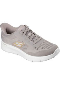 Skechers Go Walk Flex Polyester Herren Taupe Sneakers