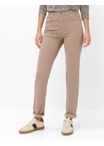 Brax Damen Five-Pocket-Hose Style CAROLA TAUPE, hellbraun, Gr. 34