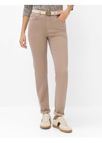 Brax Damen Five-Pocket-Hose Style MARY TAUPE, hellbraun, Gr. 32