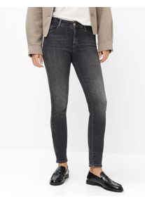 Brax Damen Five-Pocket-Hose Style ANA USED DARK GREY, denim dunkelgrau, Gr. 34