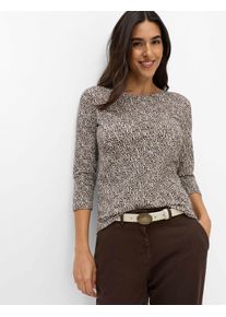 Brax Damen Shirt Style CARINA M warm greige, hellbraun, Gr. 34
