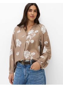 Brax Damen Bluse Style VIVIAN warm greige, hellbraun, Gr. 40