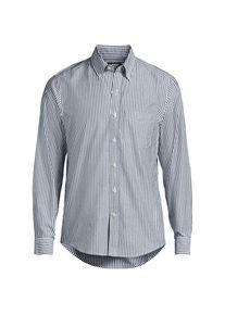 LANDS' END Leichtes Popelinhemd, Classic fit, Herren,  Blau, Baumwolle, by Lands' End