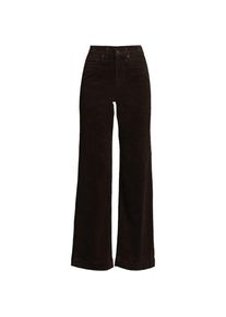 LANDS' END Breitcord-Hose High Waist mit weitem Bein f&uuml;r Damen in Plus-Gr&ouml;&szlig;e, Damen, size: plus, Braun, Elasthan/Baumwoll-Mischung, by Lands' End