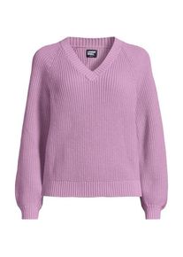 LANDS' END Baumwollpullover DRIFTER mit Ballon&auml;rmeln f&uuml;r Damen, Damen, size: regular, Pink, Baumwolle, by Lands' End