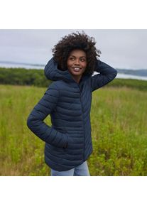 LANDS' END Daunenjacke WANDERWEIGHT Verstaubar Ultraleicht mit Kapuze f&uuml;r Damen, Damen, size: regular, Blau, Nylon/Daunen, by Lands' End
