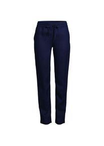 LANDS' END Leinen-Jogginghose f&uuml;r Damen in Petite-Gr&ouml;&szlig;e, Damen, size: petite, Blau, Leinen, by Lands' End