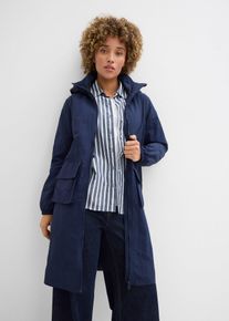bonprix wasserabweisender leichter Parka, blau, Gr.46, Parka aus leichtem Material