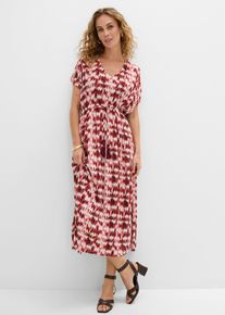 bonprix Maxikleid aus strukturierter Viskose, wei&szlig;, Gr.54, Maxikleid mit Binde-Detail, aus Viskose