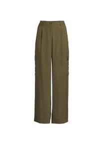 LANDS' END Flie&szlig;ende Cargohose mit weitem Bein f&uuml;r Damen in Petite-Gr&ouml;&szlig;e, Damen, size: petite, Gr&uuml;n, by Lands' End