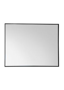 Edaxo Wandspiegel, Schwarz, Glas, 80x60x3 cm, Spiegel, Wandspiegel