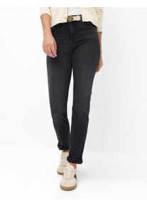 Brax Damen Five-Pocket-Hose Style MARY USED BLACK BLACK, denim dunkelgrau, Gr. 32
