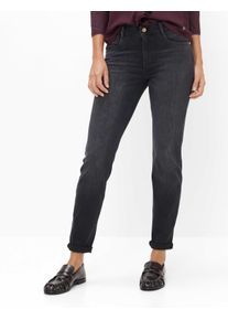 Brax Damen Five-Pocket-Hose Style SHAKIRA USED BLACK BLACK, denim dunkelgrau, Gr. 32K