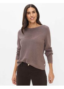 Brax Damen Strickpullover Style LESLEY warm greige, hellbraun, Gr. 34