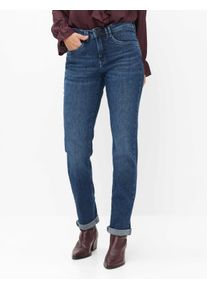Brax Damen Five-Pocket-Hose Style MARY USED REGULAR BLUE, denim blau regular, Gr. 34