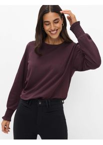 Brax Damen Langarmshirt Style CAITLIN L blackberry violet, dunkles lila, Gr. 34