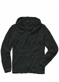 Mey & Edlich Mey & Edlich Herren Waffel-Cardigan FE Schwarz 35 % Polyamid, 30 % Wolle, 30 % Viskose, 5 % Kaschmir