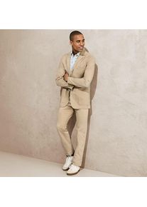 LANDS' END Straight Fit Ultimativ-Chino, Herren,  Beige, Baumwolle/Elasthan/Polyester, by Lands' End