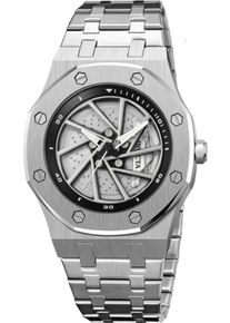 Invicta Speedway 69486 Herrenuhr - Quarzwerk - Metall mit silbernem Zifferblatt - 42 mm