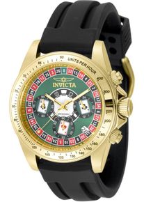 Invicta Speedway 50873 Herrenuhr - Quarzwerk - Edelstahl mit gr&uuml;nem Zifferblatt - 39 mm