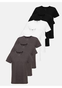 Tazzio Herren T-Shirt V-Ausschnitt 7er-Pack