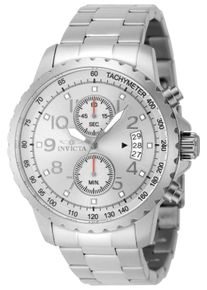 Invicta Specialty 69791 Herrenuhr - Quarzwerk - Stahl mit silbernem Zifferblatt - 47 mm