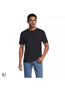 LANDS' END Super-T Kurzarm-Shirt f&uuml;r Herren, Classic Fit, Tallgr&ouml;&szlig;e, Herren, size: tall, Schwarz, Baumwolle, by Lands' End