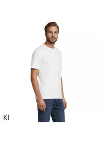 LANDS' END Super-T Kurzarm-Shirt f&uuml;r Herren, Classic Fit, Herren, size: regular, Wei&szlig;, Baumwolle, by Lands' End