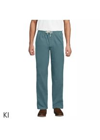 LANDS' END Entspannte Schlupfbund-Hose f&uuml;r Herren, Herren, size: regular, Blau, Elasthan/Baumwoll-Mischung, by Lands' End