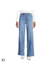 LANDS' END Recover Jeans High Waist mit weitem Bein, Damen, size: regular, Blau, by Lands' End