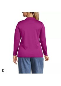LANDS' END Supima-Poloshirt mit langen &Auml;rmeln f&uuml;r Damen in Plus-Gr&ouml;&szlig;e, Damen, size: plus, Gr&uuml;n, Baumwolle, by Lands' End