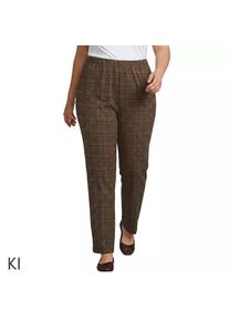 LANDS' END Straight Fit Freizeithose SPORT KNIT f&uuml;r Damen in Plus-Gr&ouml;&szlig;e, Damen, size: plus, Braun, Baumwolle, by Lands' End