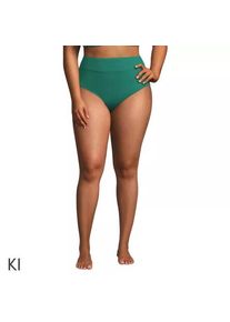 LANDS' END Bikinihose mit hohem Beinausschnitt f&uuml;r Damen in Plus-Gr&ouml;&szlig;e, Damen, size: plus, Gr&uuml;n, Elasthan/Nylon-Mischung, by Lands' End