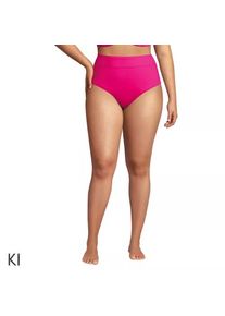 LANDS' END Bikinihose mit hohem Beinausschnitt f&uuml;r Damen in Plus-Gr&ouml;&szlig;e, Damen, size: plus, Pink, Elasthan/Nylon-Mischung, by Lands' End