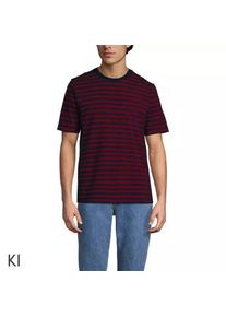 LANDS' END Super-T Kurzarm-Shirt f&uuml;r Herren, Classic Fit, Herren, size: regular, Blau, Baumwolle, by Lands' End