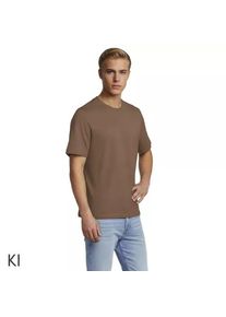LANDS' END Super-T Kurzarm-Shirt f&uuml;r Herren, Classic Fit, Herren, size: regular, Braun, Baumwolle, by Lands' End