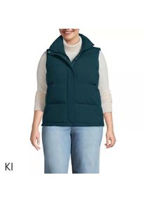 LANDS' END Wasserabweisende Daunenweste f&uuml;r Damen in Plus-Gr&ouml;&szlig;e, Damen, size: plus, Blau, Nylon, by Lands' End