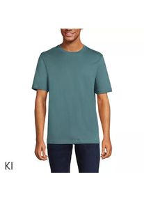 LANDS' END Super-T Kurzarm-Shirt f&uuml;r Herren, Classic Fit, Herren, size: regular, Gr&uuml;n, Baumwolle, by Lands' End